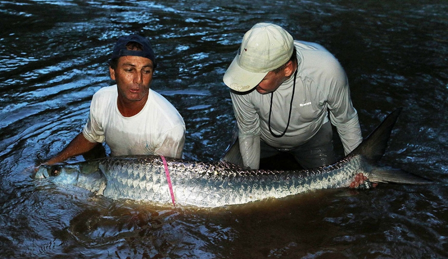 Vadim with one of his monster Tarpon